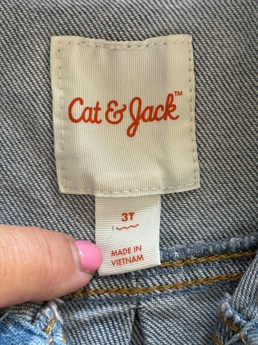 Cat & Jack Light Blue Denim Jacket with Daisy Accents - Picture 2 of 5
